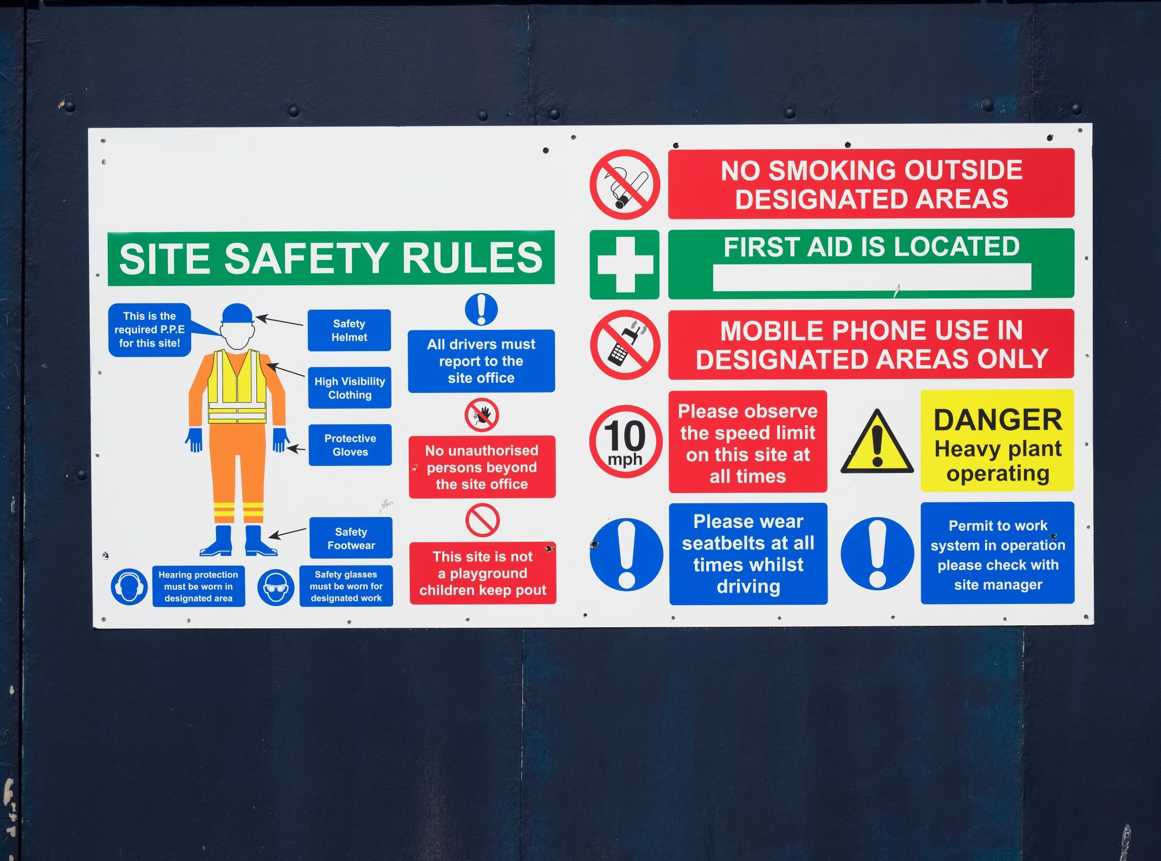 Site safety rules